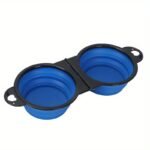 Portable Pet Folding Bowl, Outdoor Dog Double Bowl For Water And Food Sharing, Cat Bowl, Pet Dog Food Basin, Suitable For Travel, Camping, Outdoor Walks, Telescopic Dog Bowl, Tpe, Hangable, With Climbing Buckle, Pet Folding Double Bowl, Pet Travel Bowl, Portable Dog Bowl With Lid, Foldable Small Dog Bowl, Dog Portable Bowl, Foldable Pet Bowl, Camping Pet Supplies, Telescopic Bowl, Compact Pet Dish, Durable Bowl, Spillproof Bowl, Cat Food Dish, Dog Travelers, Small Dog Owners - Image 7