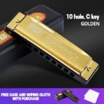 Jdr Blues Harmonica, 10-Hole C-Key, Professional Performance Grade Instrument For Beginners, Stainless Steel With Polished Finish, Classic Style, Includes Case - Image 3