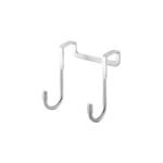 1Pc Stainless Steel Hook Free Punching Double S-Shape Hook, Kitchen Bathroom Cabinet Door Back Type Coat Towel Storage Hanger - Image 3
