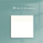 50 Sheets Transparent Sticky Notes, Suitable For Notebooks, Diaries, School Stationery Supplies, Office Supplies, Large/Medium/Small - Image 11