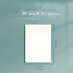 50 Sheets Transparent Sticky Notes, Suitable For Notebooks, Diaries, School Stationery Supplies, Office Supplies, Large/Medium/Small - Image 7