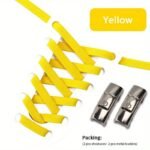 4Pcs Shoelaces And No Tie Shoelaces Buckle Set, Elastic Laces For Sneake, Men'S And Women'S Adult Widened Flat Shoelace For Shoes For King'S Day - Image 21