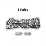 1Pair Lazy Shoe Laces Buckle, No Tie High Stretch Elastic Shoelaces, Adults, Easy To Wear And Release - Image 5