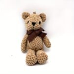 1Pc Handmade Stuffed Bear Plush - Realistic 15Cm/5.9" Soft Doll, Cute Baby / Stuffed Animal, Keychain Pendant For Wedding Birthday Party Decor, Accessory (Grey////) - Image 3