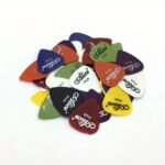 10Pcs Mixed Color Multi-Sized Picks 0.58Mm 0.71Mm 0.81Mm 0.96Mm 1.2Mm 1.5Mm Guitar Picks Wooden Guitar Ukulele Frosted Picks Beginner Practice Plastic Picks - Image 3