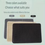 Household Cat Litter Mat Cat Litter Box Anti-Splash Mat Extra Large Double-Layer Filter Anti-Leaking Out Control Sand Mat Pet Cat Supplies - Image 12