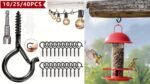 S Hooks, 10-40 Units Of Q-Type Hooks That Can Be Easily Released, Perfect For Hanging Outdoor Halloween Light Strings, Plant Flower Baskets, Wind Chimes, And Bird Feeders. Features A Safety Buckle Design, Ideal For Christmas And Halloween Holiday Gi - Image 26