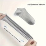 10 Pairs Men'S Invisible Seamless Socks - Breathable Moisture-Wicking Comfort, Solid Color Sports & Casual Socks In Black, Grey, White - Image 6