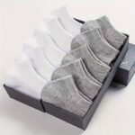 10 Pairs Men'S Invisible Seamless Socks - Breathable Moisture-Wicking Comfort, Solid Color Sports & Casual Socks In Black, Grey, White - Image 9