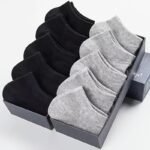 10 Pairs Men'S Invisible Seamless Socks - Breathable Moisture-Wicking Comfort, Solid Color Sports & Casual Socks In Black, Grey, White - Image 10