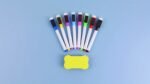 8 Pcs Scratch-Free Erasable Whiteboard Pens - Color Random Set, Easy To Wipe Board Eraser, Magnetic Erasable Markers - Office Supplies - Image 9