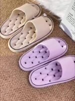 Women'S Comfortable Eva Slides - Non-Slip, Cushioned Thick Sole, Round Toe, Ribbed Texture - Ideal For Indoor/Outdoor Use, Beach & Home Relaxation, All-Season Slippers, Indoor Slippers|Elegant Slippers|Eva Material Slides - Image 18