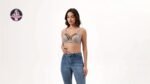 Rhinestone Decor Jacquard Lace Wireless Anti Sagging Bra, Elegant Adjustable Straps Push Up Breathable Bra, Women'S Lingerie & Underwear - Image 9