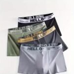 1/3/5Pcs Men'S Boxer Briefs - Soft Breathable Underwear With Elastic Waistband, Non-Slip Grip - Everyday & Formal Pants In Assorted Colors (Black/Red/Gray/) - For Gym, Office, Casual Outfits - Bulk Pack For Men, Boxer Shorts, Gym Underwear, Stylish Lettering, Comfortable Fit, Office Wear, Trendy Design, Durable Construction, Multipack Underwear, Active Lifestyle, Workout Gear, Modern Underwear, Stretchy Material, Multipack Undergarments, Fitness Enthusiasts, Daily Attire, Flexible - Image 7