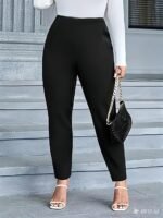 Fashionable And Elegant Plus-Size Women'S Long Stretchy Pants. - Image 11