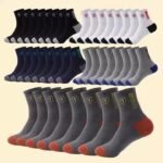 6 Pairs Of Men'S Socks, Mid-Calf Socks, Sweat Absorbing Socks, Sports Socks, Classic And Versatile, Patchwork Sports And Casual Socks - Image 10