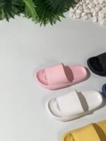 Eva Soft Sole Pillow Slides, Soft Sole Quick Drying Non-Slip Home Shower Slides, Casual Slip On Lightweight Beach Slides - Image 18
