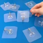 Tenpcs Modern Wall Hooks - Metal Non-Tracking Hook Set For Keys, Hats, Towels - Easy No-Drill Installation, Self-Adhesive For Bathroom, Bedroom, Office, Kitchen Storage - Image 12