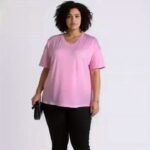 Plus Size, Plus Size Women'S Solid Color T-Shirt - Image 11