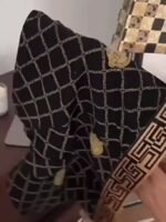 Random Color 1/3/5Pcs Black And Golden Luxury Style Men'S Boxer Briefs, Cotton Light Beige-Friendly Breathable Comfort Flat Front Shorts, Elastic Athletic Underwear, Casual Daily Wear - Image 7