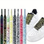 1 Pair Fashion Pattern Print Shoelace For Canvas Shoes Sneakers, Men & Women - Image 17