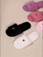 New High-End Fashion Love-Decorated Plush Slippers For Women With Open Toes, Soft And Comfortable, Lightweight, Suitable For Bedroom, Living Room, Home, Suitable For All Seasons - Image 12