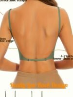 Seamless Backless T-Shirt Bra For Women - Sexy, Wireless With Removable Pads, Nylon & Elastane Blend, Hand Washable - Image 11