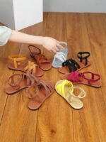 European And American New Large Size Women'S Shoes Ladies Flat Sandals Beach Slippers Summer - Image 15