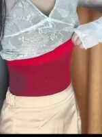 Women'S High-Waisted Tummy Control Shapewear Shorts - Butt-Lifting Compression Shorts With Geometric Pattern, High Support Posture Correction & Belly Reduction, Breathable Premium Fabric For Workout & Casual Attire, Fitness Apparel, Pantyless Design, Semitransparent Material, Highsupport Underwear - Image 11