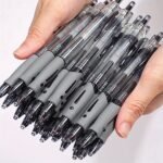 12Pcs Retractable Gel Pen Set Fine Tip, Black Ink, Including 5 Pens And 5 Refills, Perfect For Office, School And Home Use - Image 16