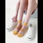 5Pcs Women'S Korean Style Daisy Ankle Socks - Breathable & Lightweight, No-Show Summer Boat Socks In Assorted Colors With Invisible Toe Design, Cute Socks - Image 16