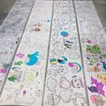 4Pcs/6Pcs Children'S Doodle Painting Roll Coloring Painting, Drawing Paper Long, Various Styles Can Be Selected Easter Gift Halloween Christmas Gift -Winter, New Year