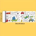 4Pcs/6Pcs Children'S Doodle Painting Roll Coloring Painting, Drawing Paper Long, Various Styles Can Be Selected Easter Gift Halloween Christmas Gift -Winter, New Year - Image 2