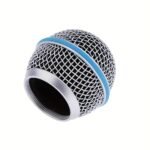 Bomge Sm58/Beta58/Beta87 Metal Mesh Replacement Head - Durable Iron Handheld Microphone Windscreen For Shure Blx4/Pgx4/Qlxd4/Slx4/Ulxd4, No Battery Needed, Professional Audio Equipment, Sleek Metallic Finish, Robust Construction - Image 3