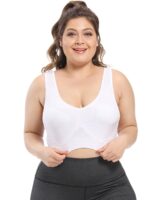 Gentle Care Plus Size Seamless Sports Bra For Women - Purple, Breathable Mesh Fabric, Push-Up With Removable Pads, Comfort Fit Vest Style, Sizes 36Xl To 40Xl, Plus Size Bra - Image 5
