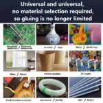 1Pc Multi-Purpose Quick-Dry Adhesive Glue, Strong Bonding Sealant For Plastic/Glass/Metal/Ceramic/Wood/Rubber/Stone, Bottle Container, Single Pack, Glass Glue Heavy Duty Clear Waterproof - Image 10