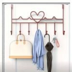 Contemporary Wall Mounted Hook Rack, Painted Finish, Multi-Purpose Organizer For Home And Office Use - Image 8