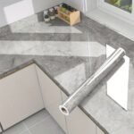 1 Roll Self-Adhesive Marble Texture Kitchen & Bathroom Wallpaper - Removable Peel & Stick Film With White/Gray/Black Marble Pattern, Glossy Finish, Easy Application For Countertops, Walls, Sinks, Shower Doors - Durable Surface Protector, Scratch &, Easy Clean, Peelable Film, Textured Surface, Seamless Matching, Suitable For Cabinets & Desks, Modern Marble Design - Image 15
