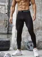 Compression Pants Men Basketball Cool Quick Dry Athletic Workout Running Tights, Men'S Sports Leggings For Gym Cycling - Image 6