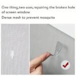 1/2/3/4/5 Sheet, Window And Door Screen Repair Patch, 6.2Cm?8.99Cm, 5 Patch For 1 Sheet, Strong Adhesive & Waterproof Fiberglass Covering Mesh Tape For Covering Window Door Tears Holes Screen Patch Repair Kit - Image 12