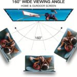 72 84 100 Inch Hd Projection Screen Foldable Anti-Wrinkle Portable Projector Movie Screen For Home Theater Outdoor Indoor Projection Screen, Portable And Foldable Projector Screen - Image 2