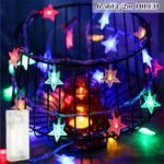 1Pc String Lights 10, 20, 30, 40, 80, Led Star String Lights, Battery Box Power Supply Fairy String Lights, Wedding Party, New Year, Warm White - Image 13