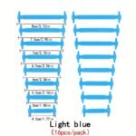 16Pcs Per Pack Of Elastic Silicone Shoelaces With No-Tie Clips, Versatile And Creative Design. - Image 12
