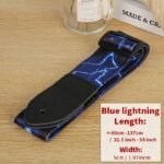 Durable Leather Guitar Strap With Wood Pattern - Universal Fit For Classical, Electric, And Bass Guitars - Image 12
