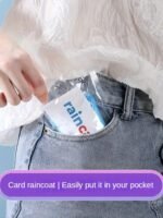 Disposable Card Raincoat, Portable Raincoat, Compressed Raincoat For And Adults, Disposable Raincoat - Image 5