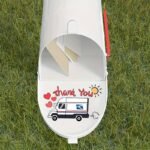 1Pc Thank You Usps Sticker For Mailbox, Thank U Stickers Vinyl Stickers With Love And Support For Usps Mail Carriers, For Car Motorcycle Sticker, Garden Mailbox, Entry Gate, Truck, Water Bottle, Helmet, Mobile Phone - Image 4