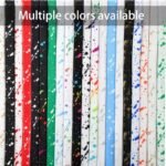 1 Pair Ink Splashing Lazy Free Tie Elastic Shoelaces, Elastic Multicolor Shoelaces With 4Pcs Metal Press Buckles - Image 6