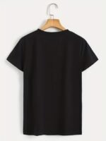 Shut Up Print T-Shirt, Short Sleeve Crew Neck Casual Top For Summer & Spring, Women'S Clothing - Image 7