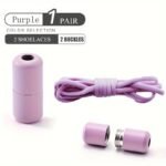 1 Pair Of Free-To-Take-Off Shoe Laces With Capsule Buckle And Elasticity, Lazy Person'S Laces, Fashionable Laces Suitable For Board Shoes And Sports Shoes - Image 14