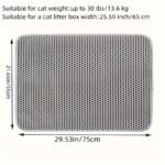 Cat Litter Mat, Beautiful Honeycomb Cat Litter Box Catcher Pad, Suitable For Cats, Odor Control Double Layer, Urine Waterproof, Washable, Phthalate-Free - Image 13